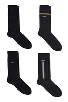 Iconic Logo Socks, Pack of 4